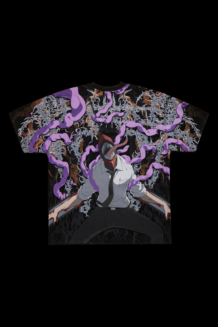 Chainsaw Rampage American Classic Oversized Tee in Black
