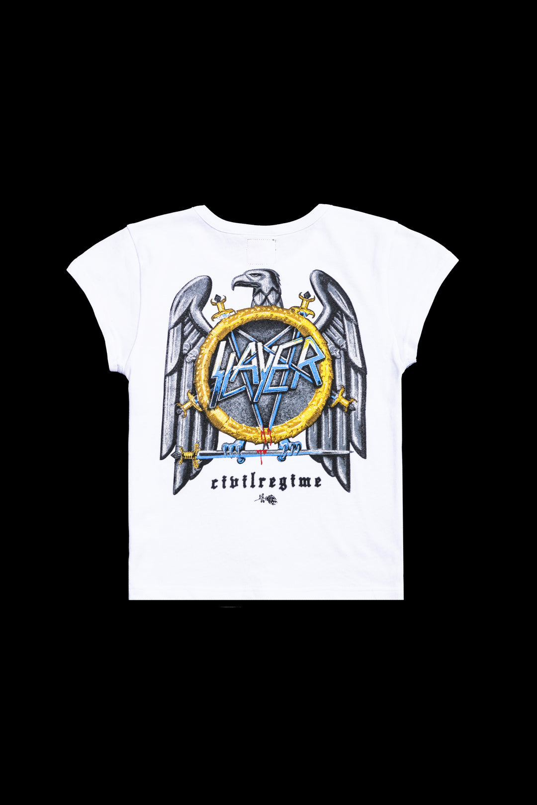 No Mercy Baby Tee in White