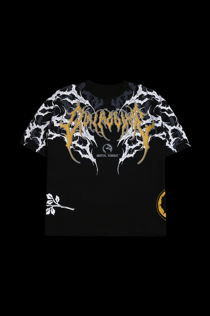 Scorpion 199X "Side By Side" Oversized Tee in Black