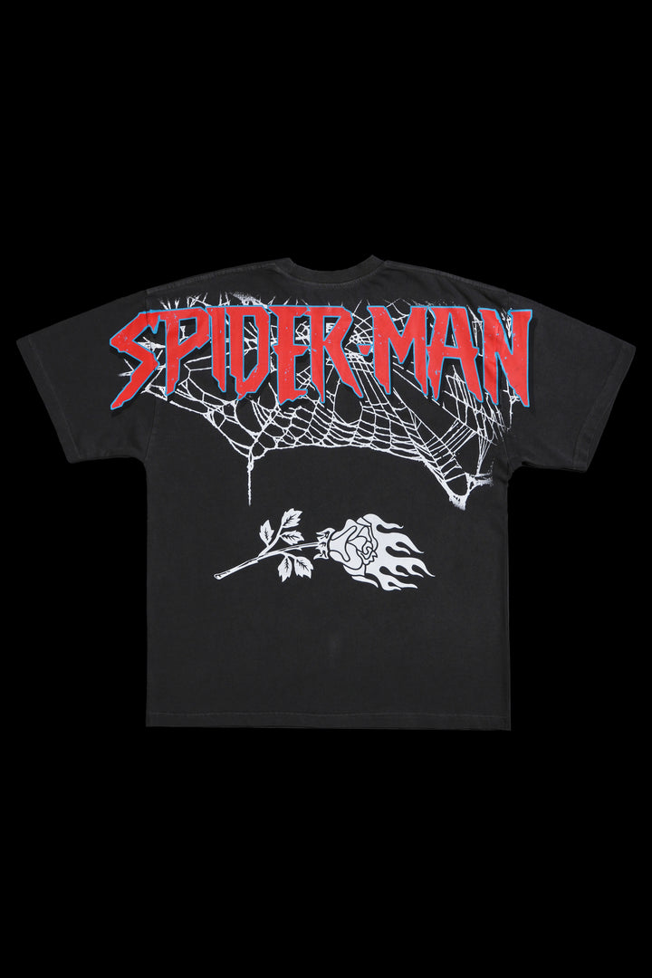 Zombie Spiderman American Classic Oversized Tee in Vintage Ashes