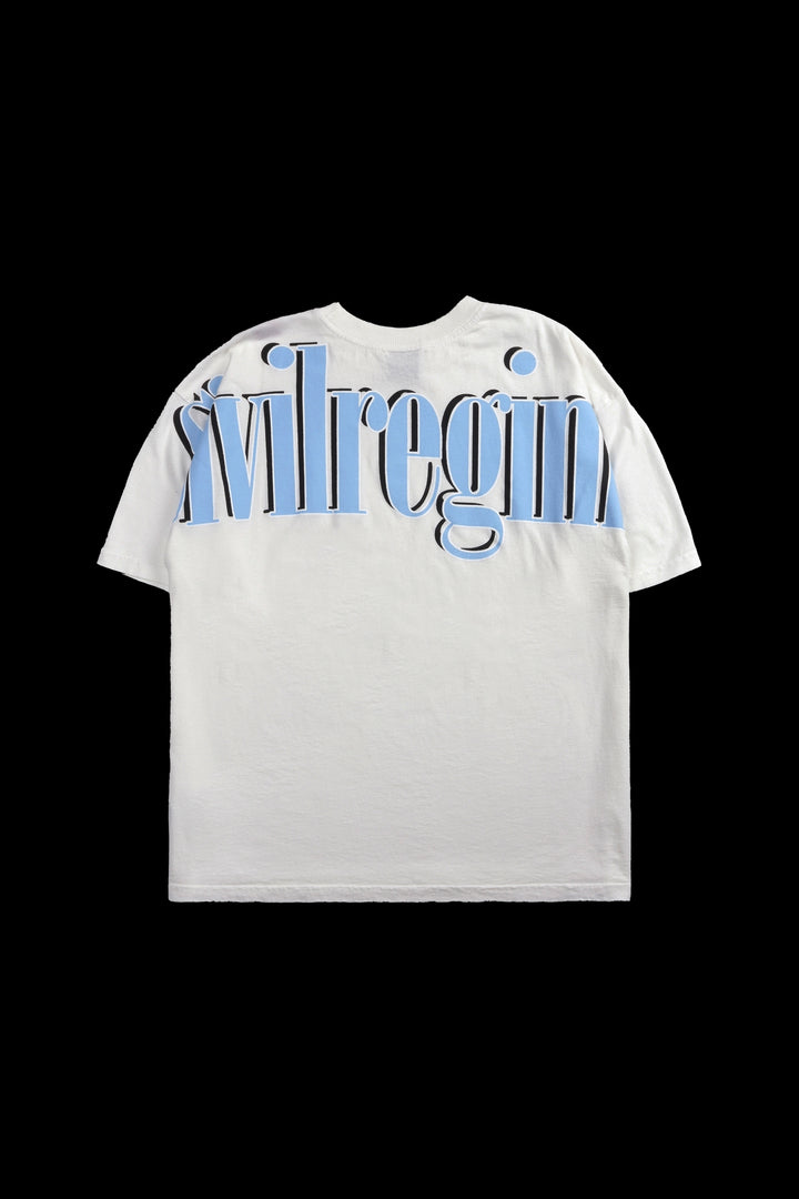 Concrete Blue 199X Oversized Tee in Butter