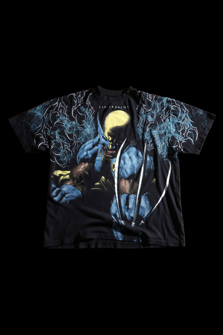 Rage Unleashed American Classic Oversized Tee in Vintage Black