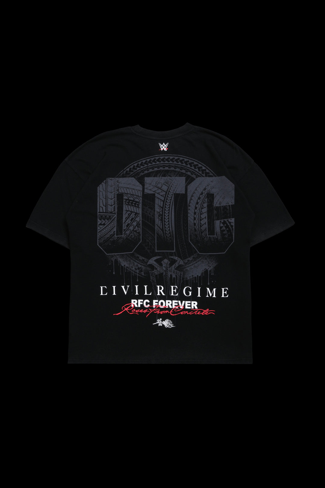 Tribe Chief American Classic Oversized Tee in Vintage Black