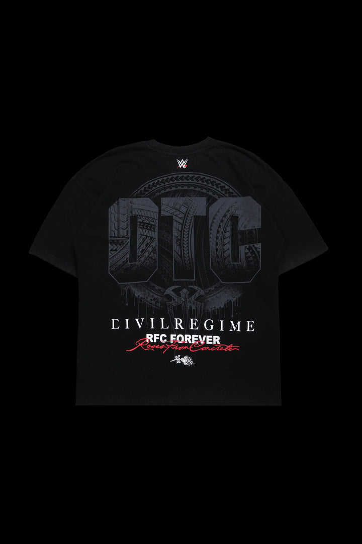 Tribe Chief American Classic Oversized Tee in Vintage Black
