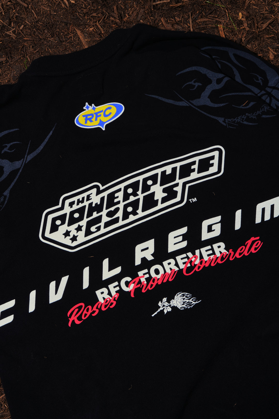 The Commander American Classic Oversized Tee in Black