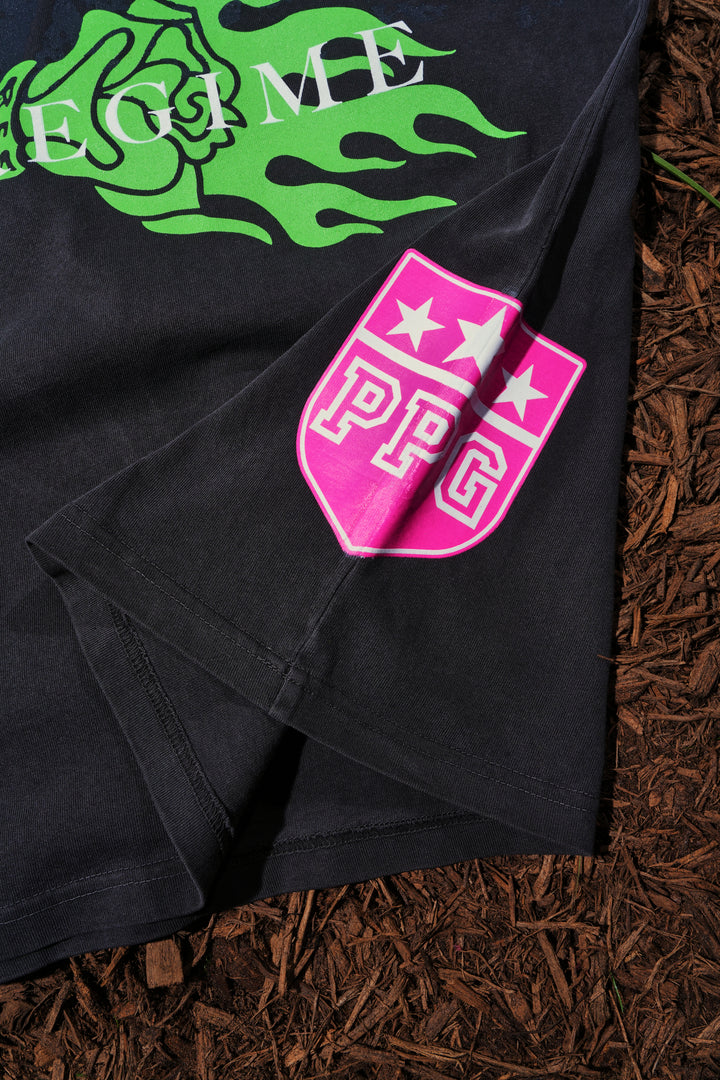 Legend Of Mojo Jojo "Side By Side" 199X Oversized Tee in Vintage Ashes