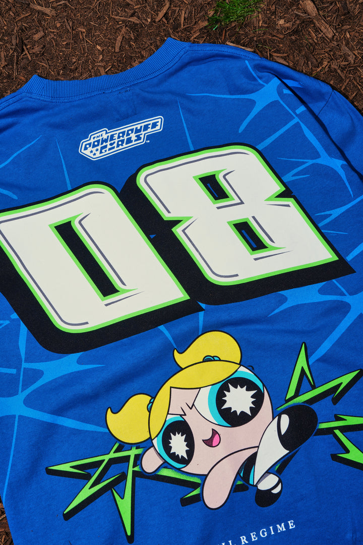 Legend Of Bubbles "Side By Side" 199X Oversized Tee in True Blue