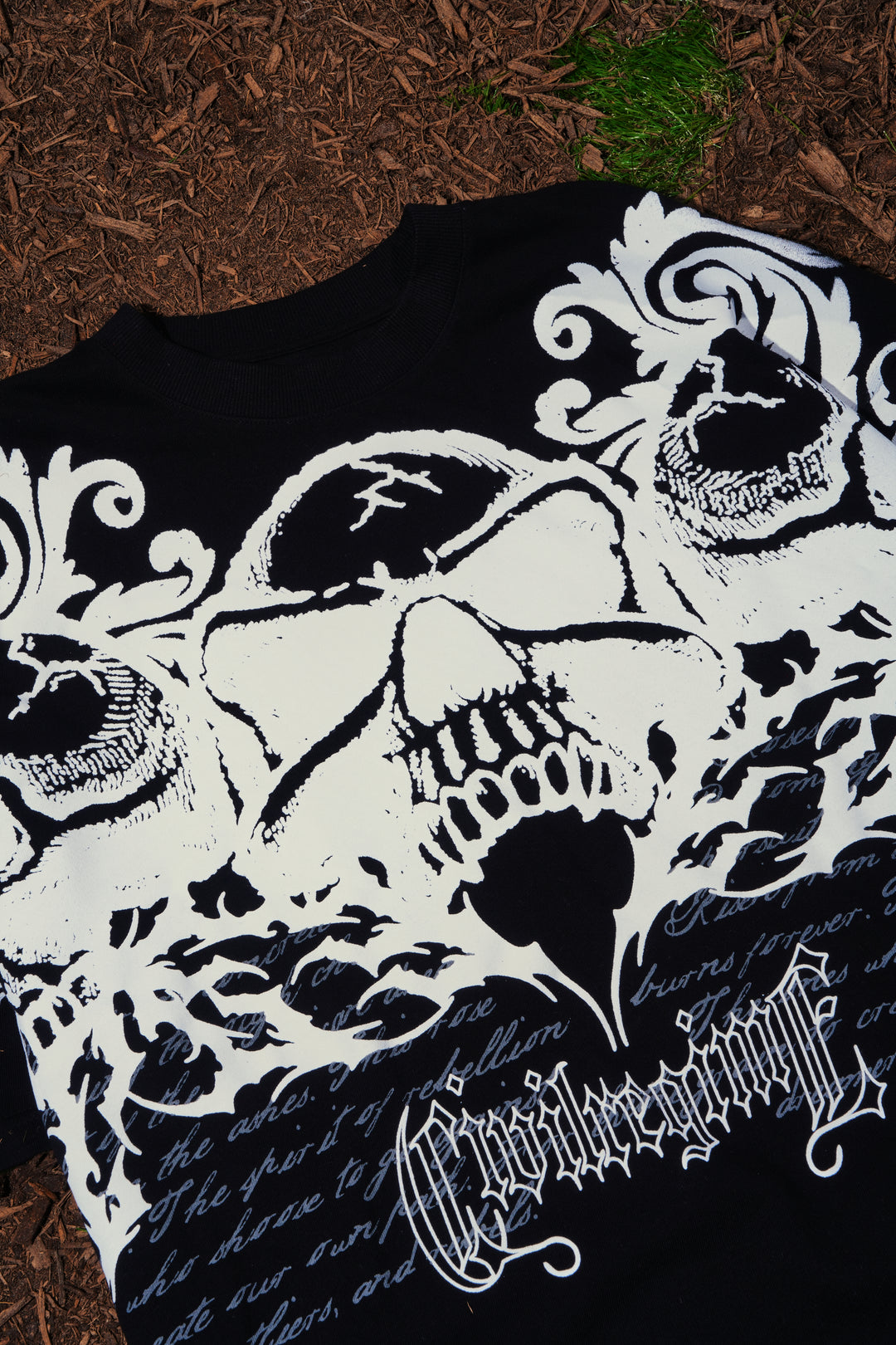 Rotten American Classic Oversized Tee in Black