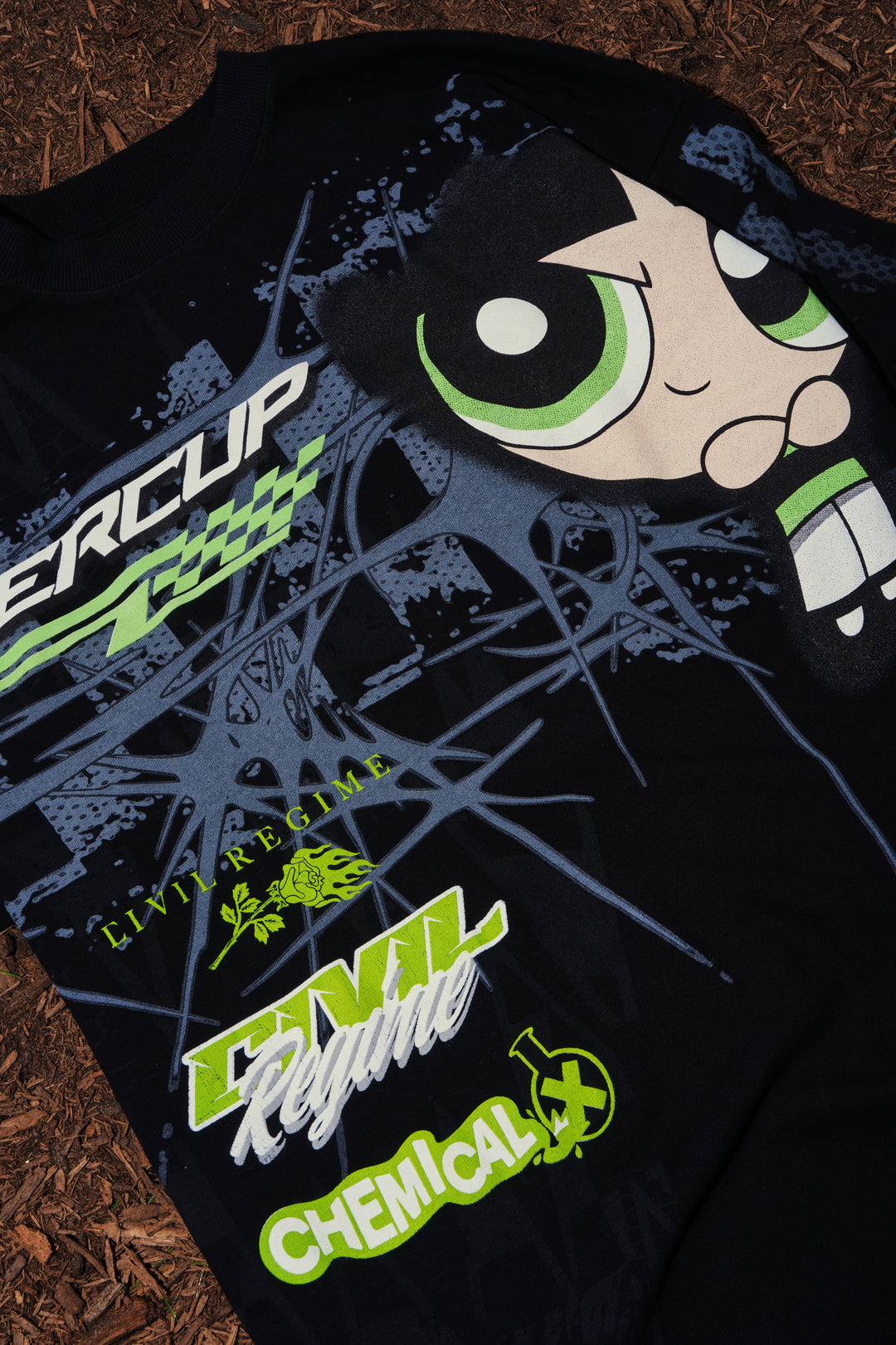 Not A Princess American Classic Oversized Tee in Black