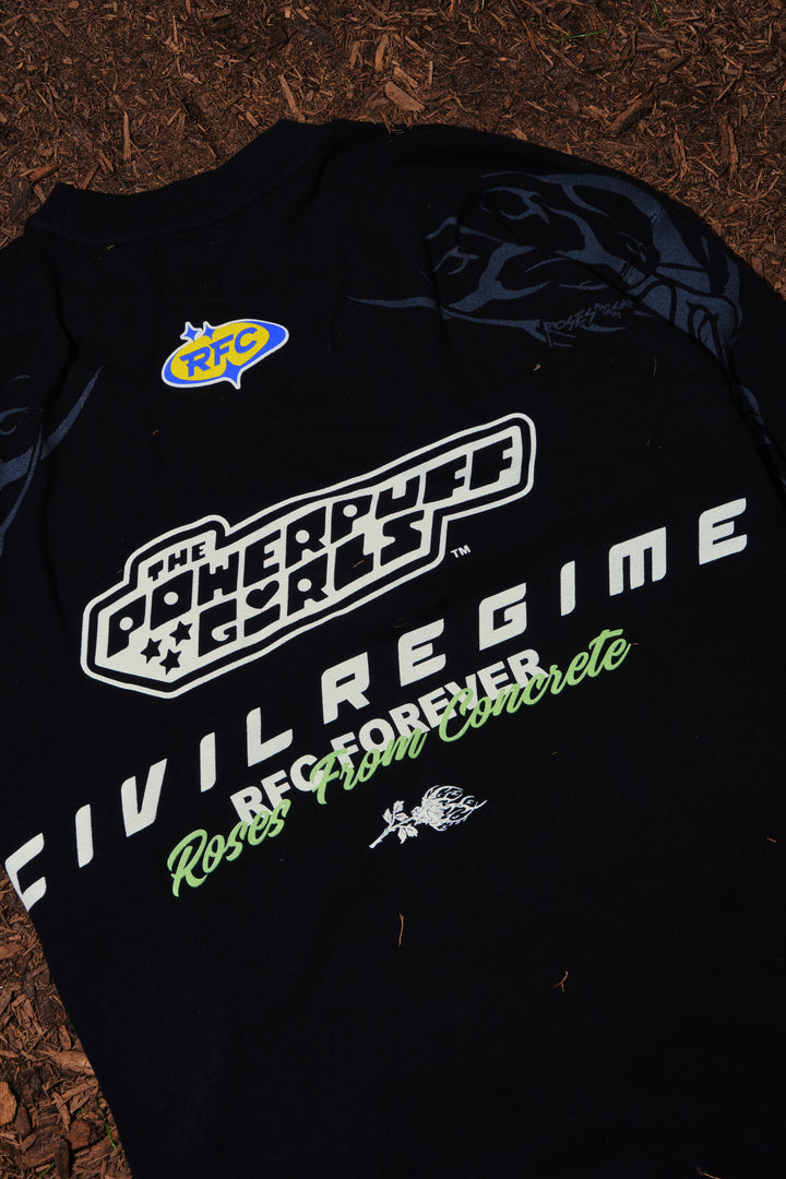 Not A Princess American Classic Oversized Tee in Black