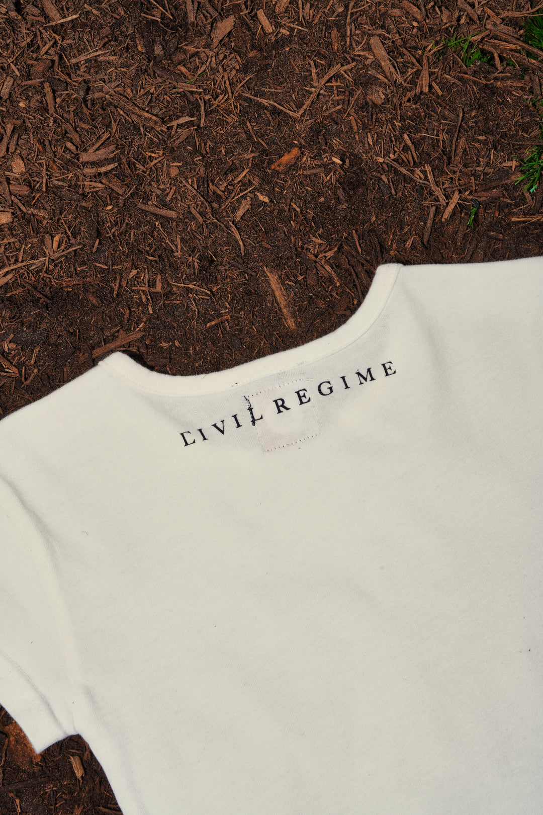 Rotten FMR Baby Tee in White