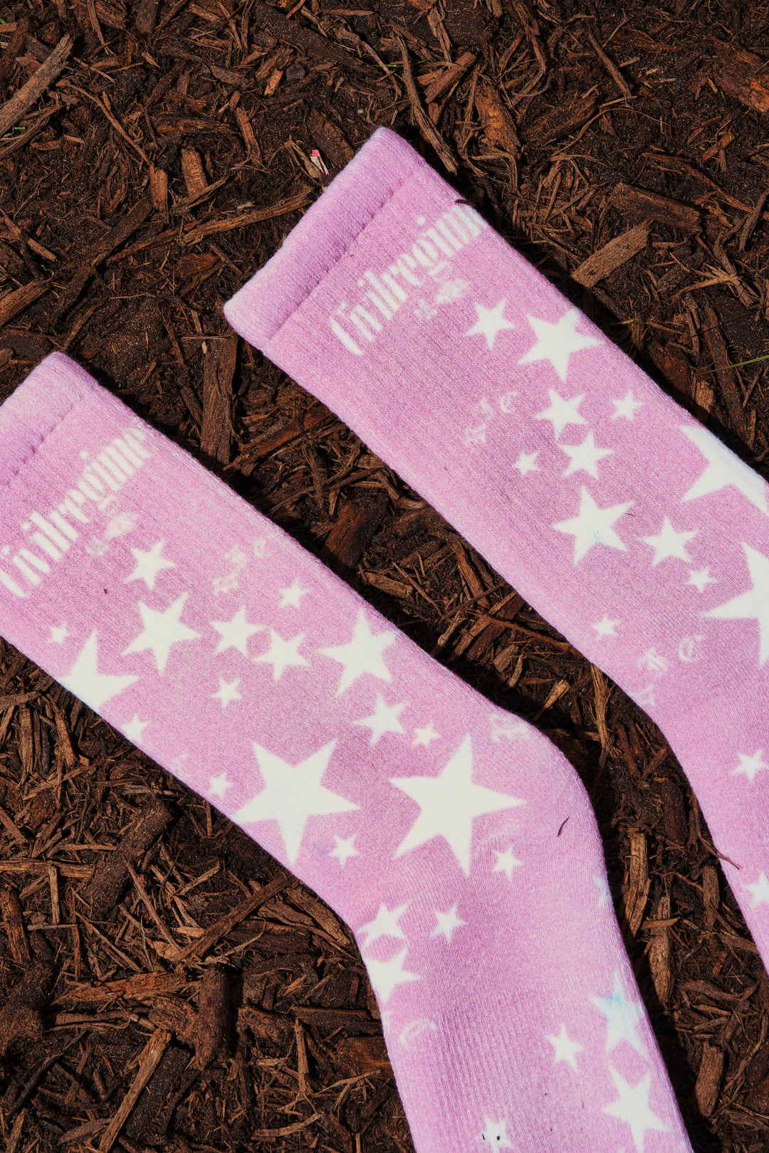 Rose Gazing Socks in Pink