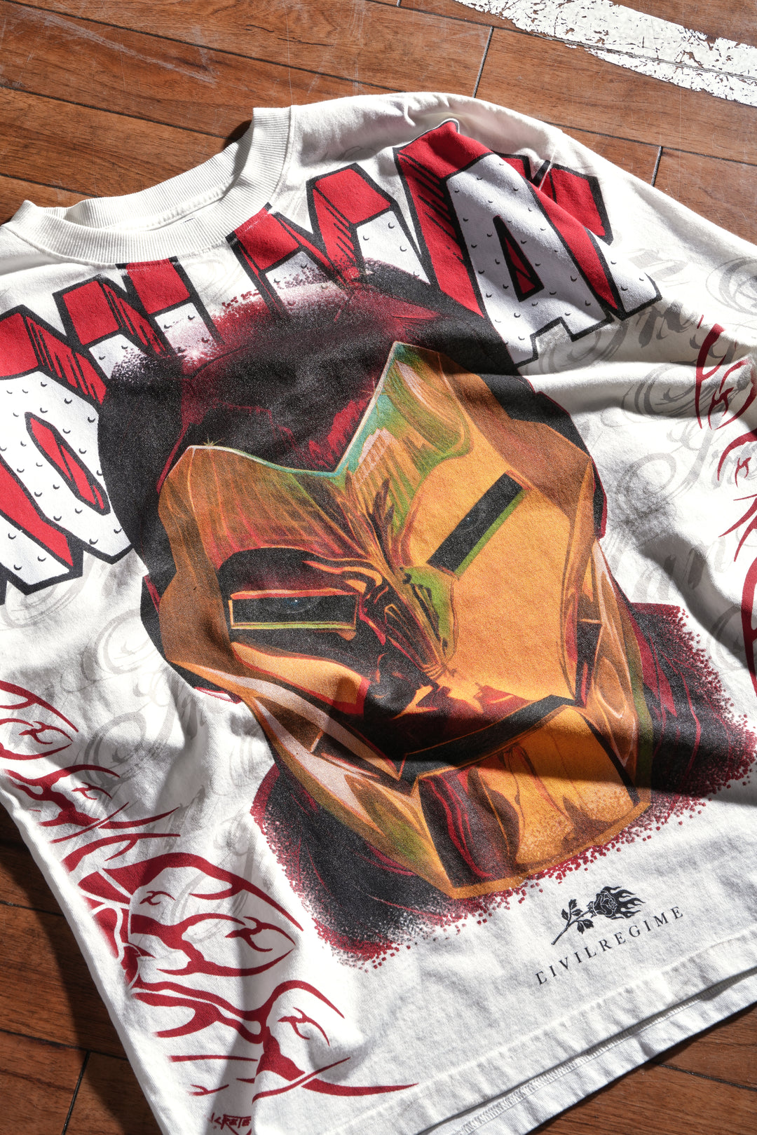 Iron Wrath "Side By Side" 199X Oversized Tee in Butter