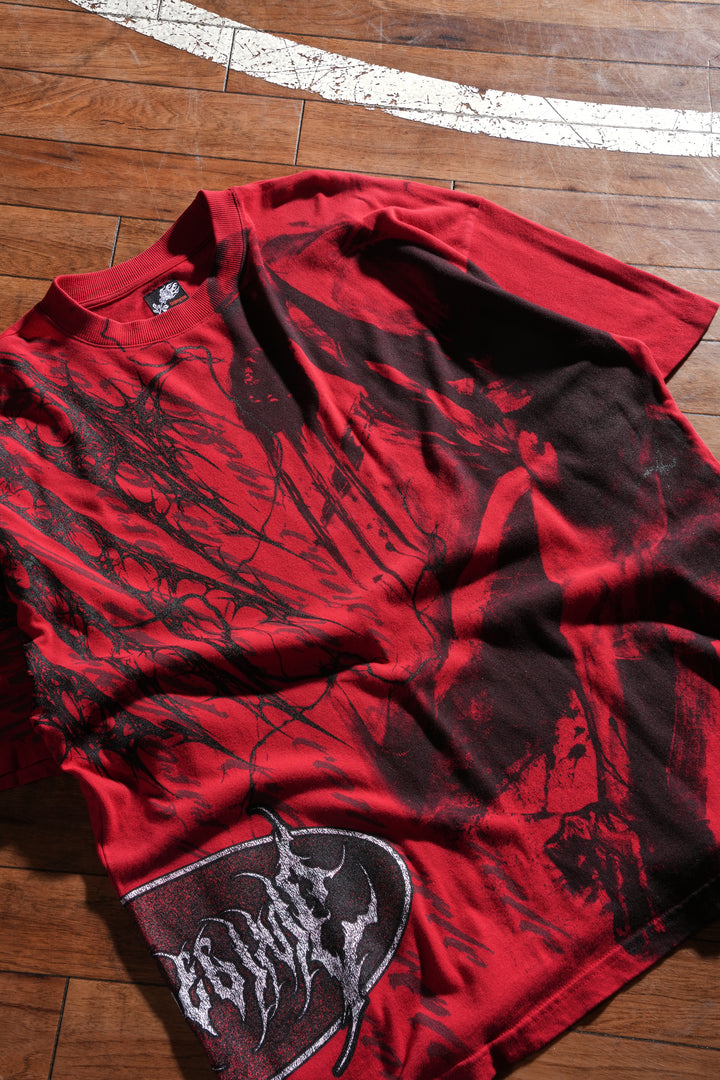 Primal Instinct American Classic Oversized Tee in Equestrian Red