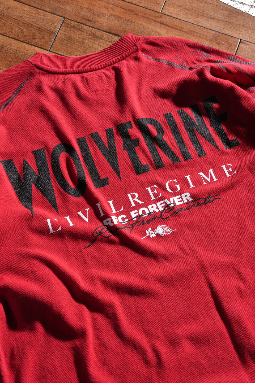 Primal Instinct American Classic Oversized Tee in Equestrian Red