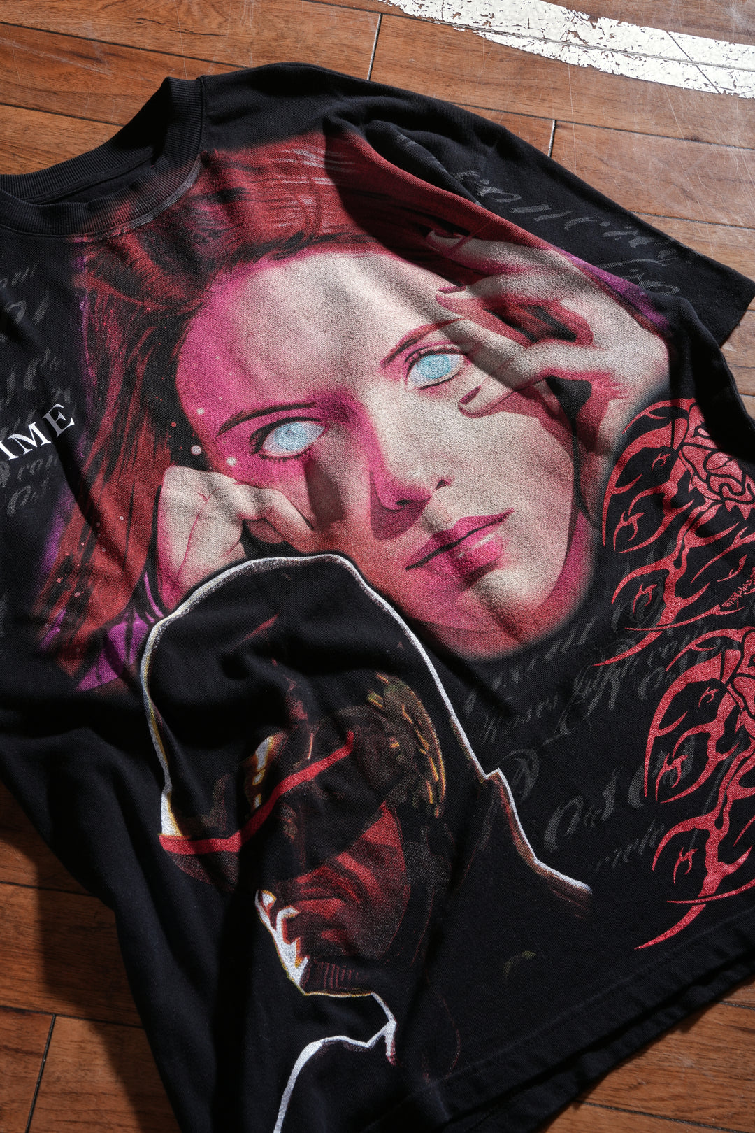 Eternal Sage American Classic Oversized Tee in Black