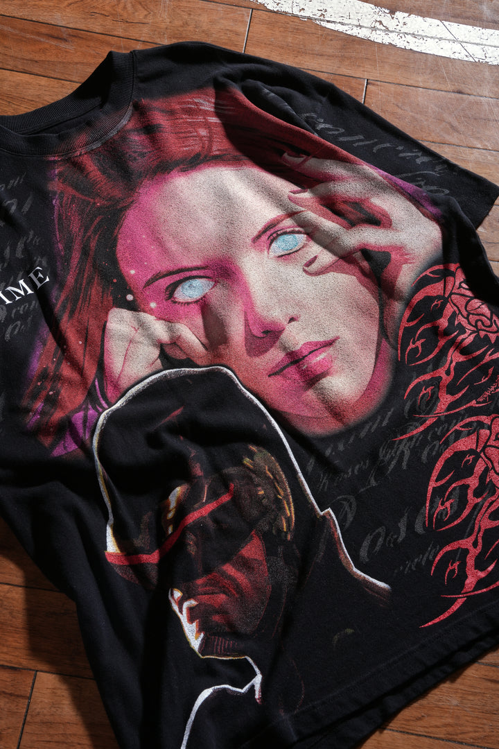 Eternal Sage American Classic Oversized Tee in Black