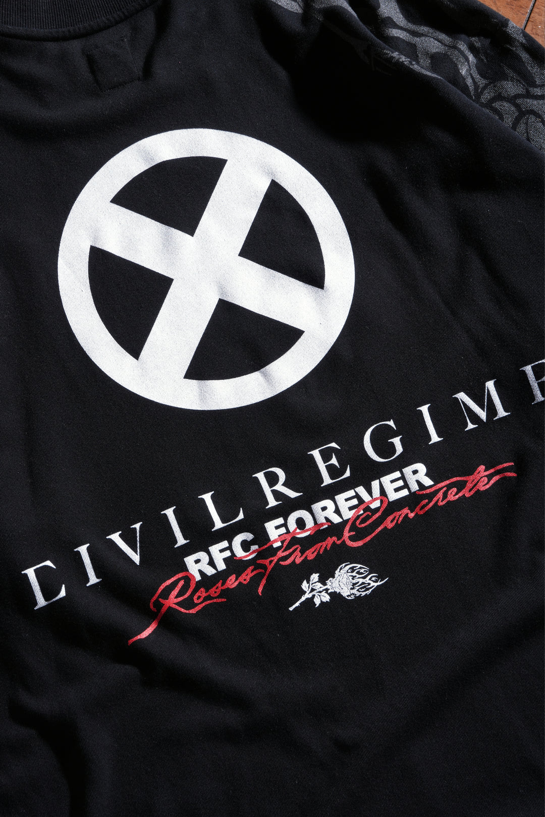 Eternal Sage American Classic Oversized Tee in Black