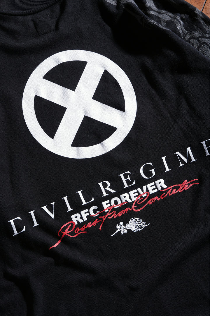 Eternal Sage American Classic Oversized Tee in Black