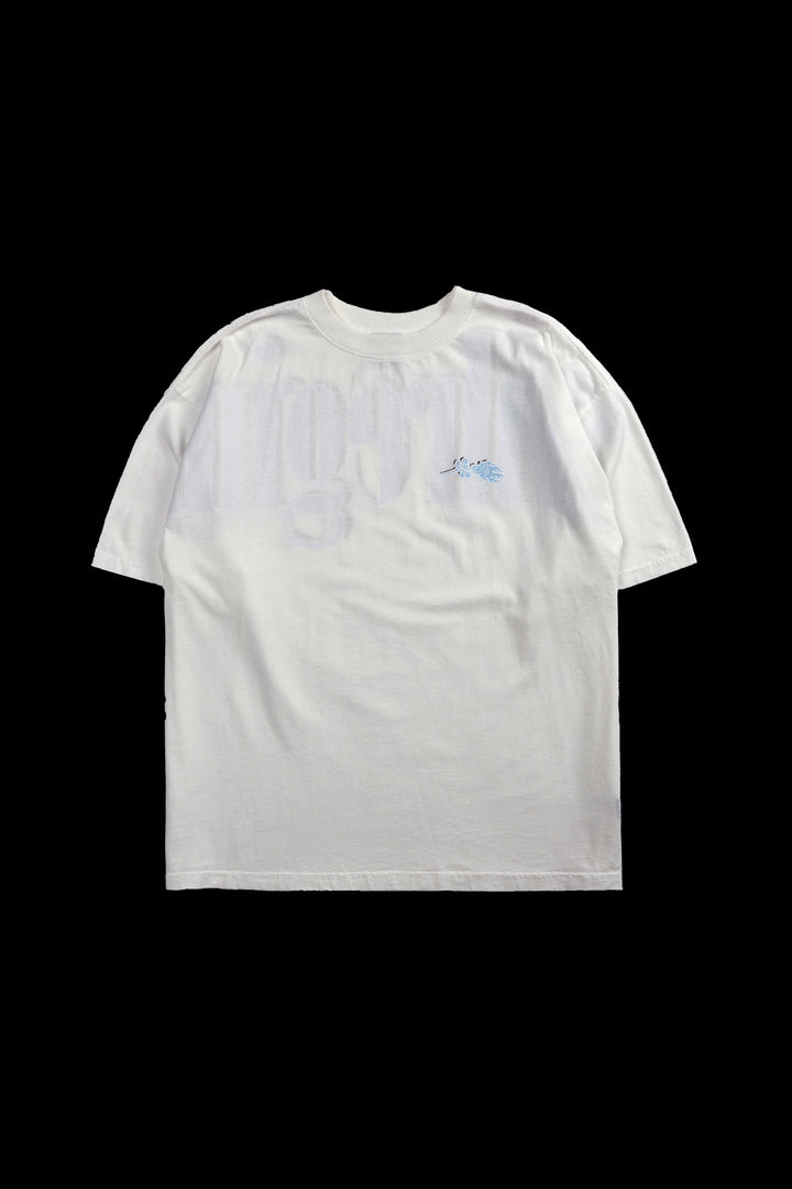 Concrete Blue 199X Oversized Tee in Butter