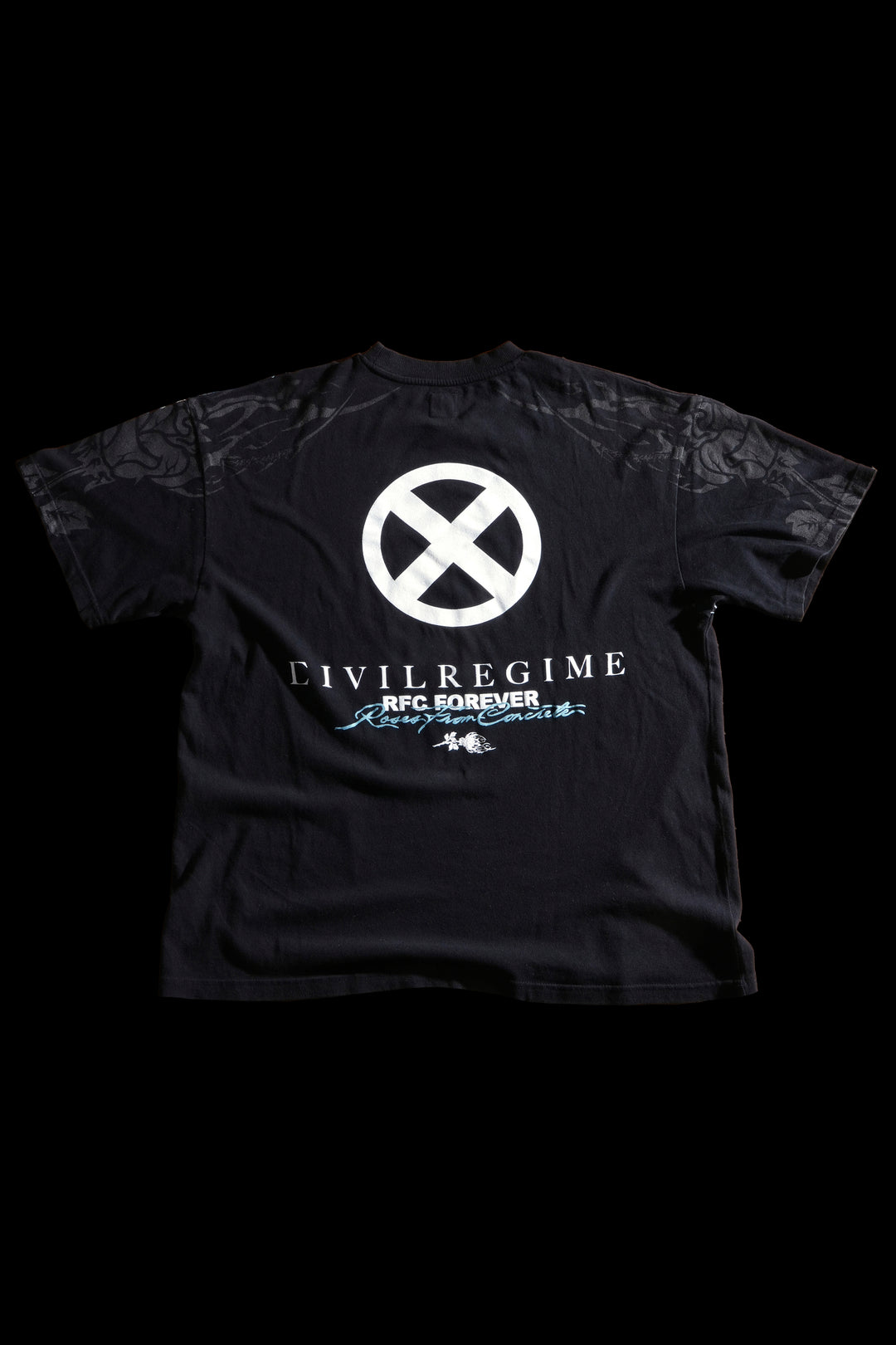 Rage Unleashed American Classic Oversized Tee in Vintage Black
