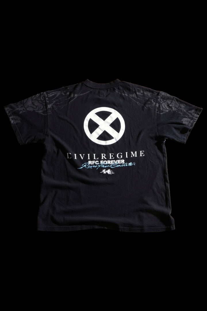 Rage Unleashed American Classic Oversized Tee in Vintage Black