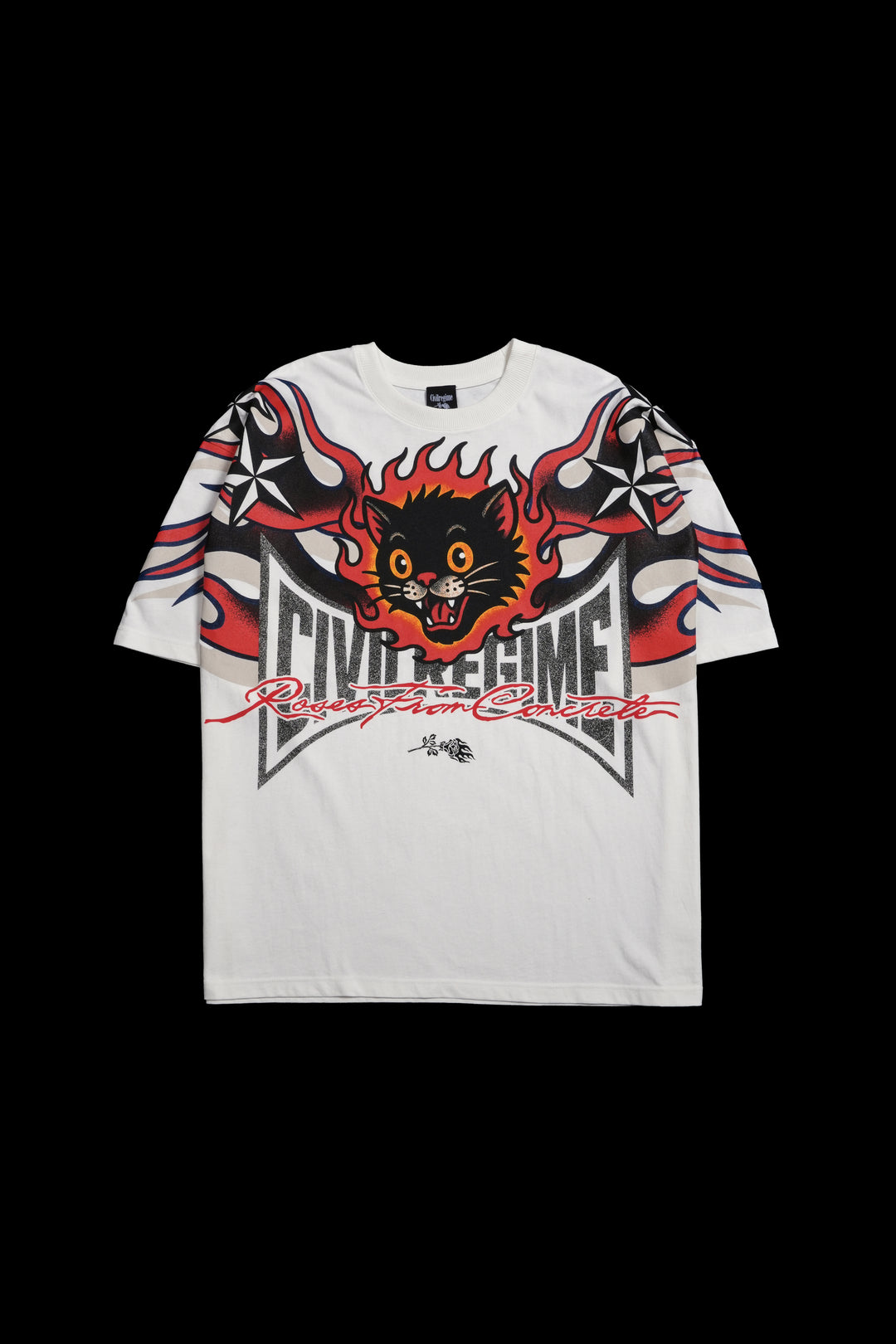 Civ The Cat 199X Oversized Tee in Butter