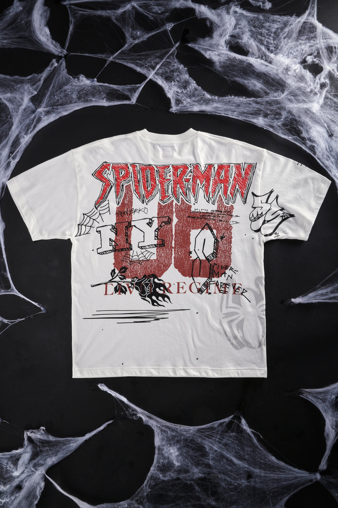 Team Spidey American Classic Oversized Tee in Butter