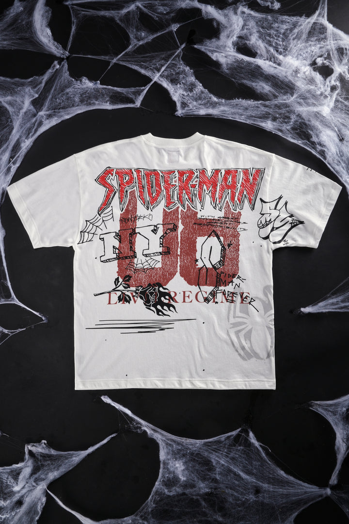 Team Spidey American Classic Oversized Tee in Butter