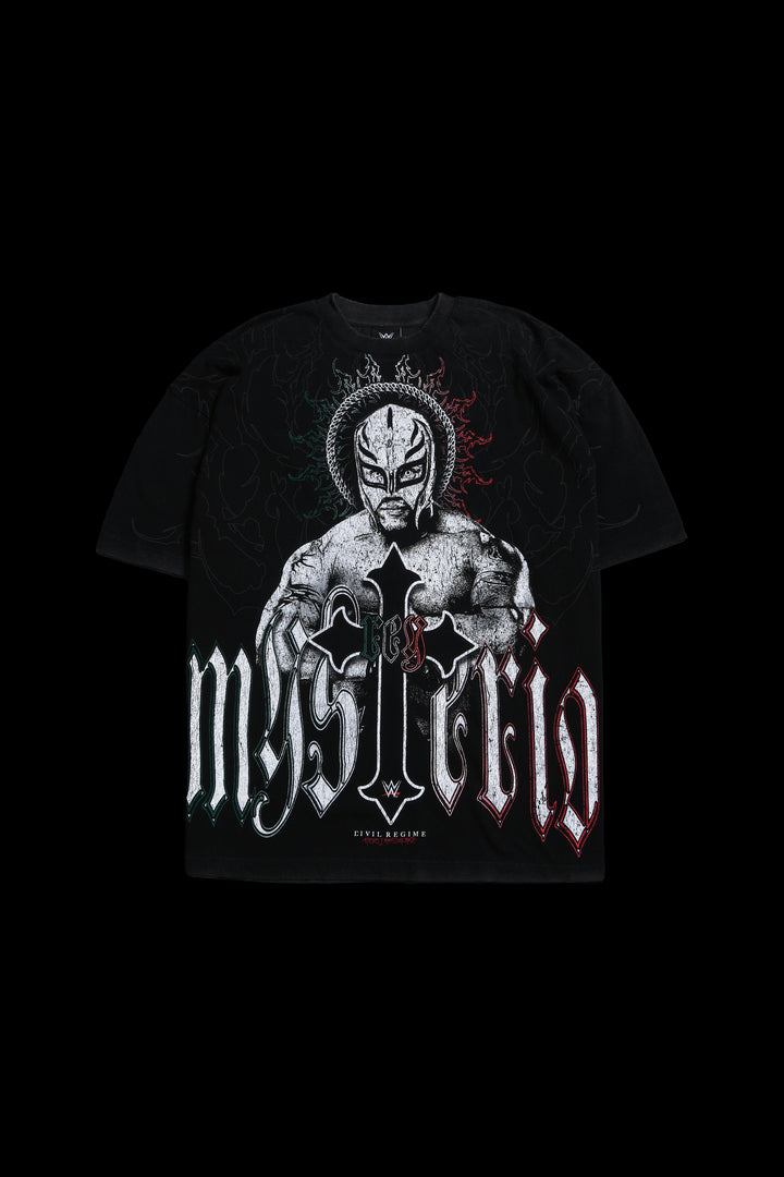 Saint Mysterio American Classic Oversized Tee in Vintage Black