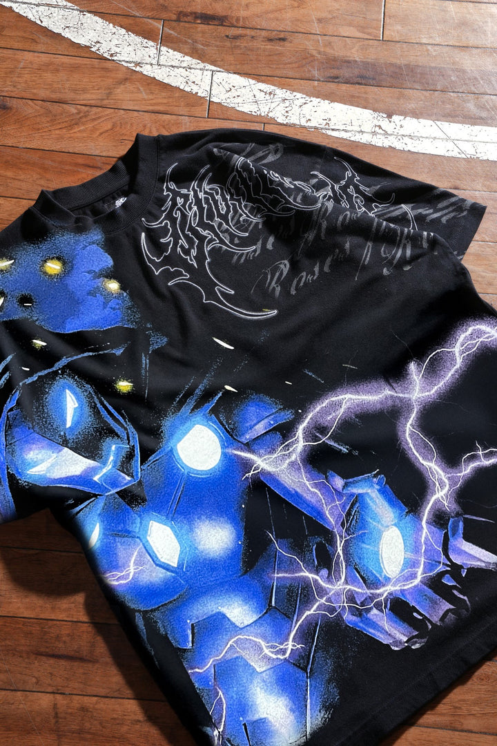 Iron Will American Classic Oversized Tee in Black