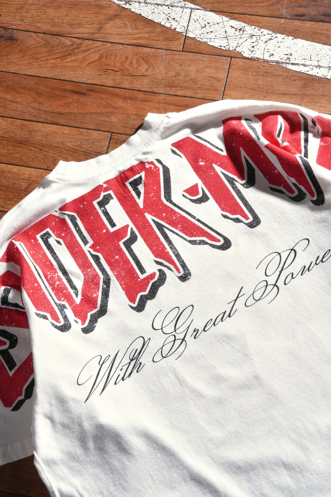 Weight Of Power American Classic Oversized Tee in Butter