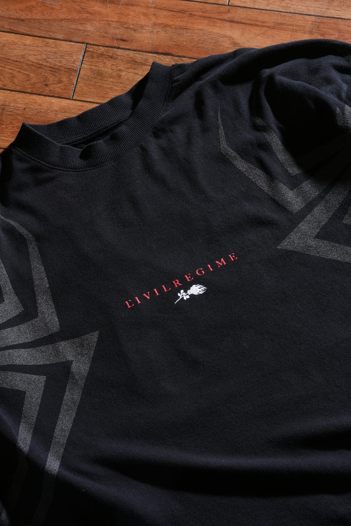 Spider Sense American Classic Oversized Tee in Black
