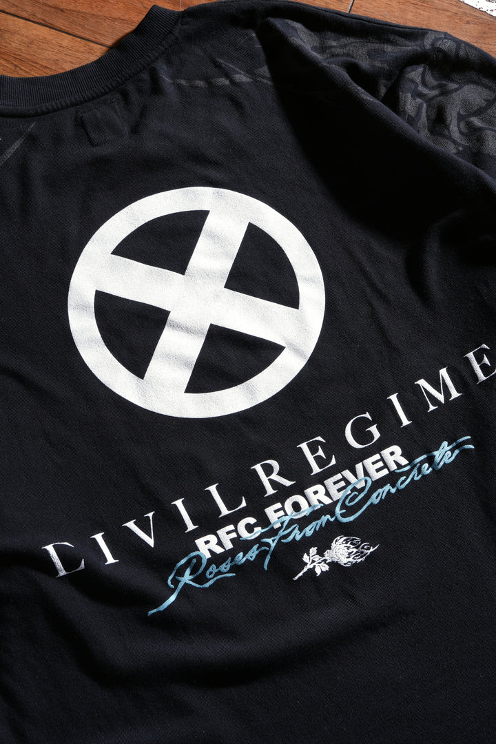 Rage Unleashed American Classic Oversized Tee in Vintage Black