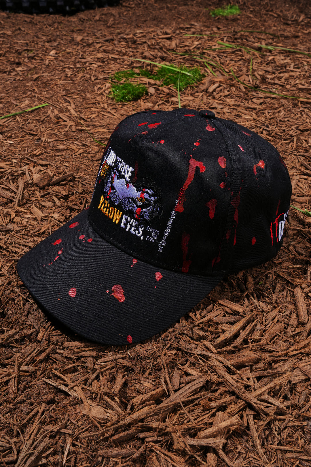 Those Eyes 5 Panel Snapback Hat in Black