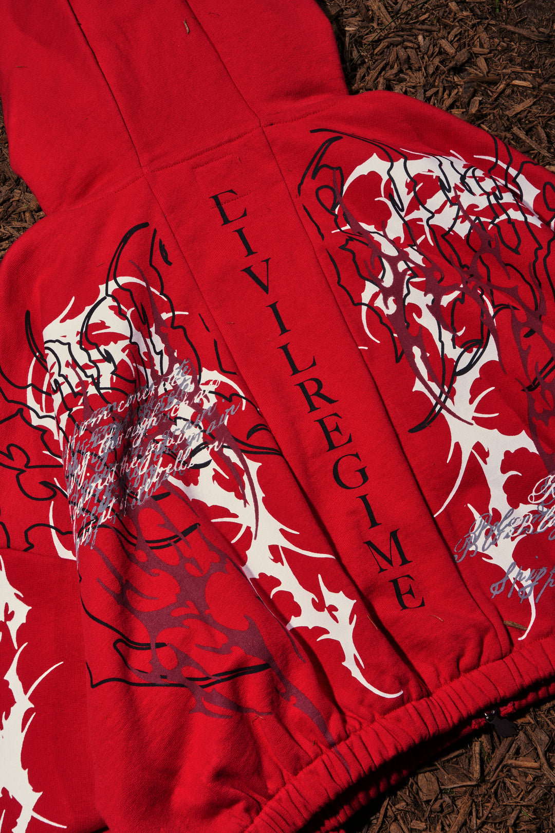 Letter To You Ultra Crop Zip Up Hoodie in Equestrian Red