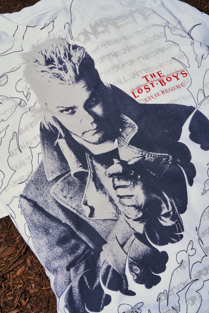 Blood Sucker American Classic Oversized Tee in White