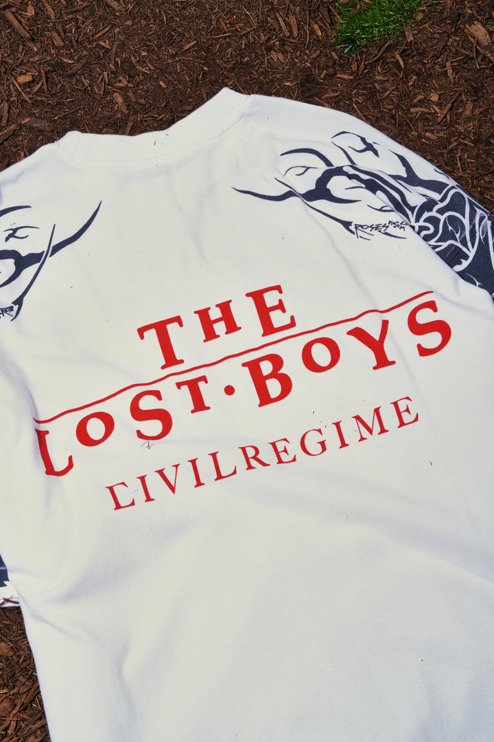 Blood Sucker American Classic Oversized Tee in White