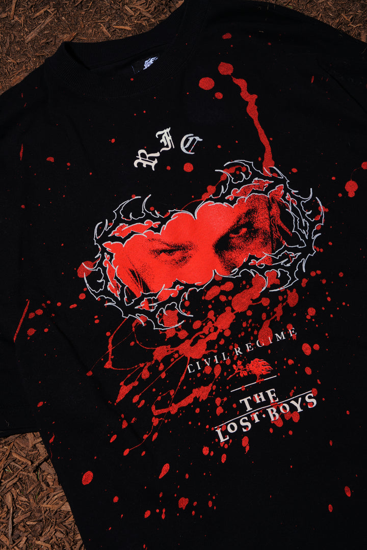 Lost Boys American Classic Oversized Tee in Black