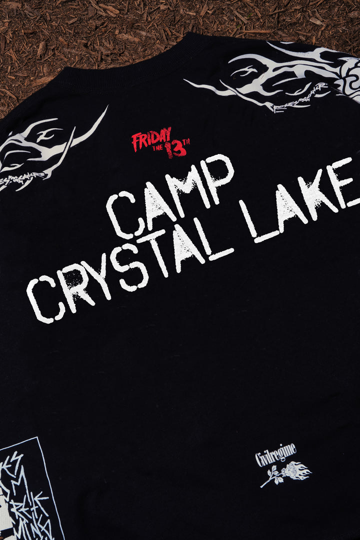 Crystal Lake County Layered Twofer in Black