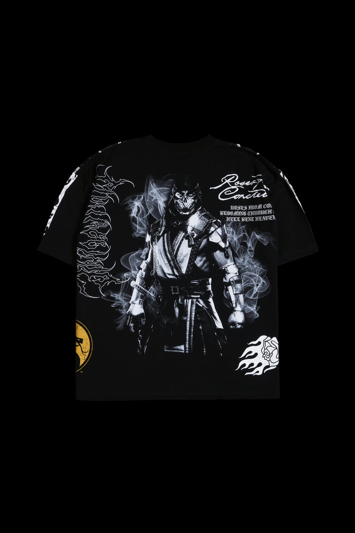 Scorpion 199X "Side By Side" Oversized Tee in Black