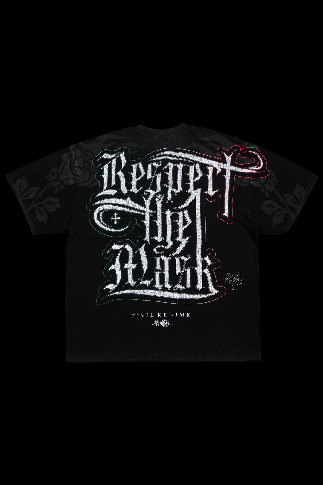 Saint Mysterio American Classic Oversized Tee in Vintage Black
