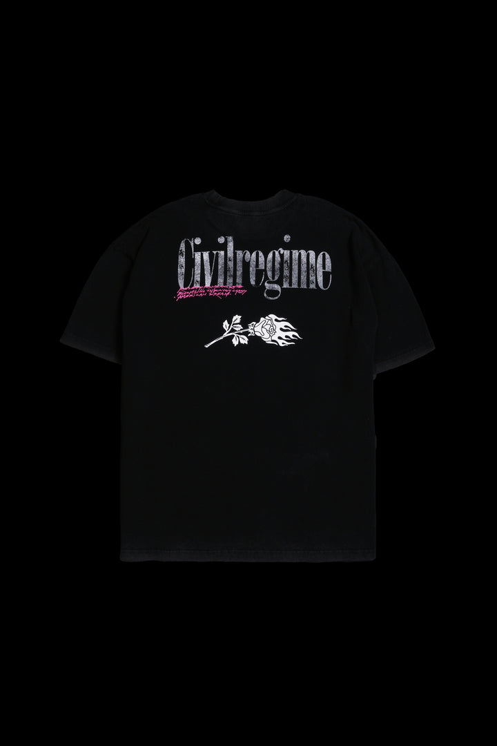Ghost Rider American Classic Oversized Tee in Vintage Black