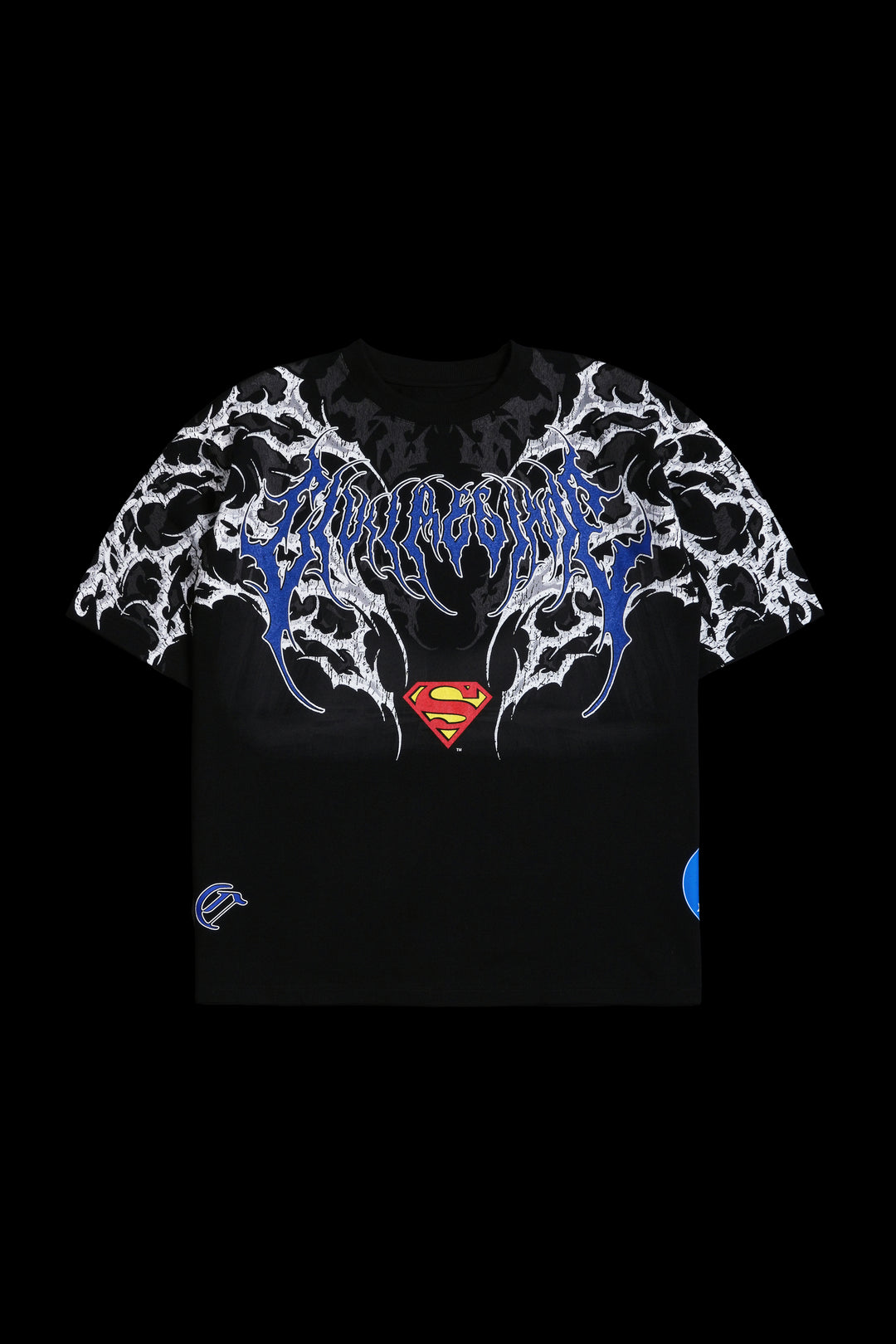 Dead Man Of Steel "Side By Side" 199X Oversized Tee in Black