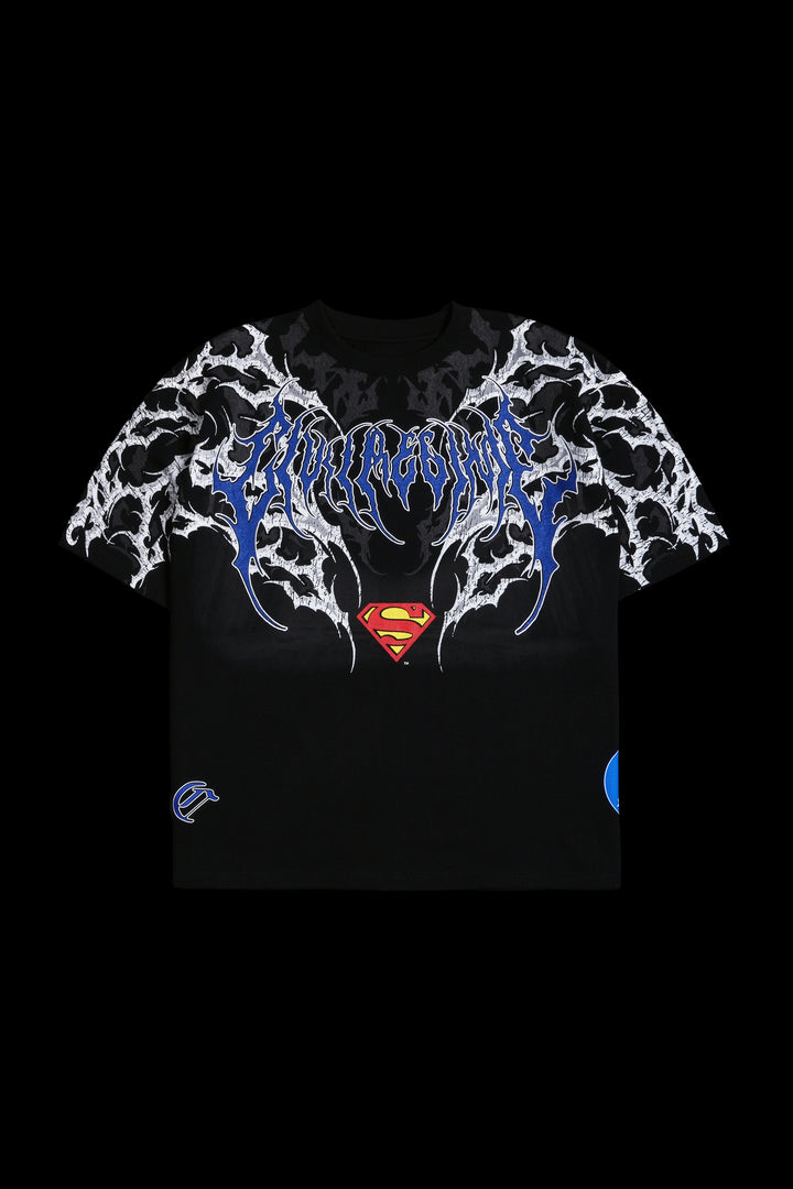 Dead Man Of Steel "Side By Side" 199X Oversized Tee in Black