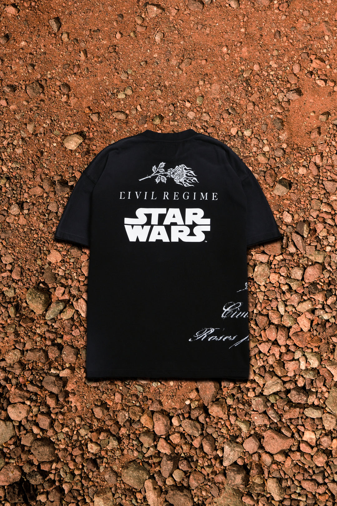 Outlaw American Classic Oversized Tee in Black Potassium