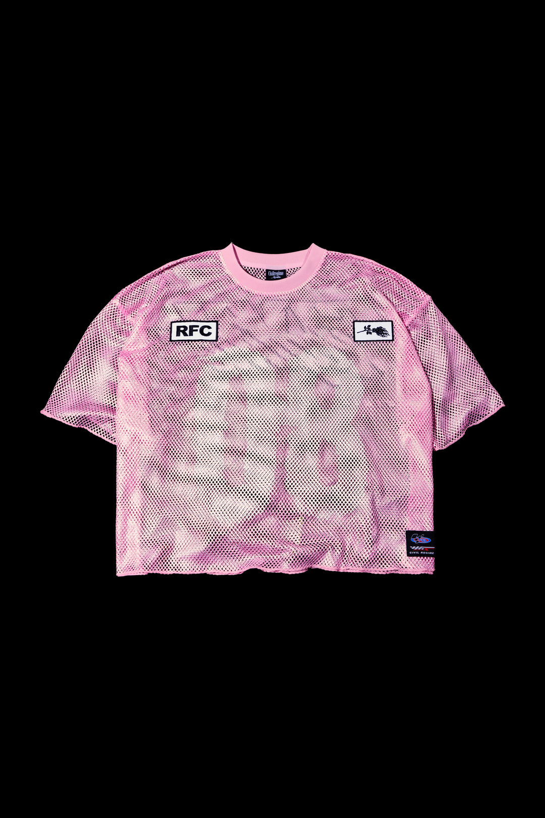 Floral Chaos Hell Week Mesh Jersey in Pink