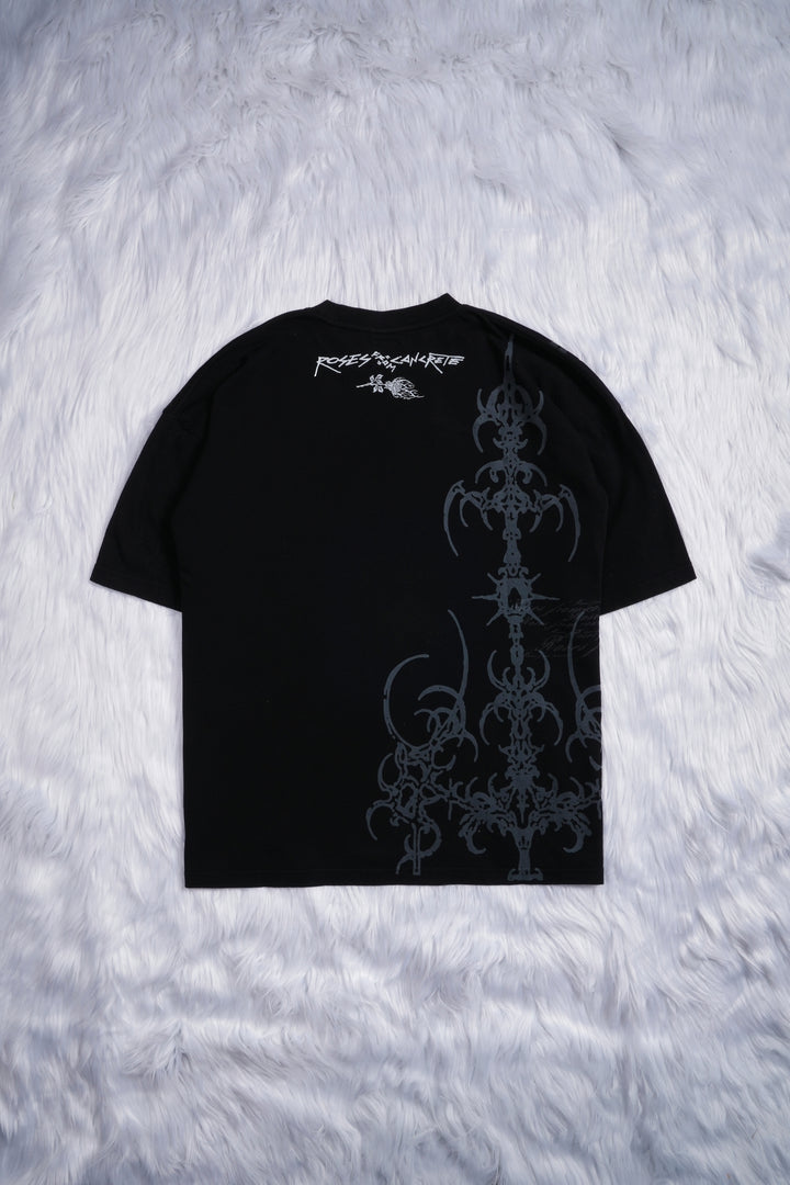 Corrupt Angels American Classic Oversized Tee in Black