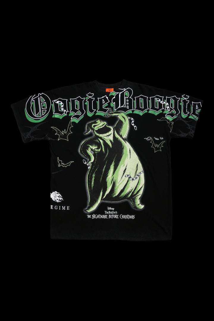 Chaos Boogie Frights American Classic Oversized Tee in Vintage Black