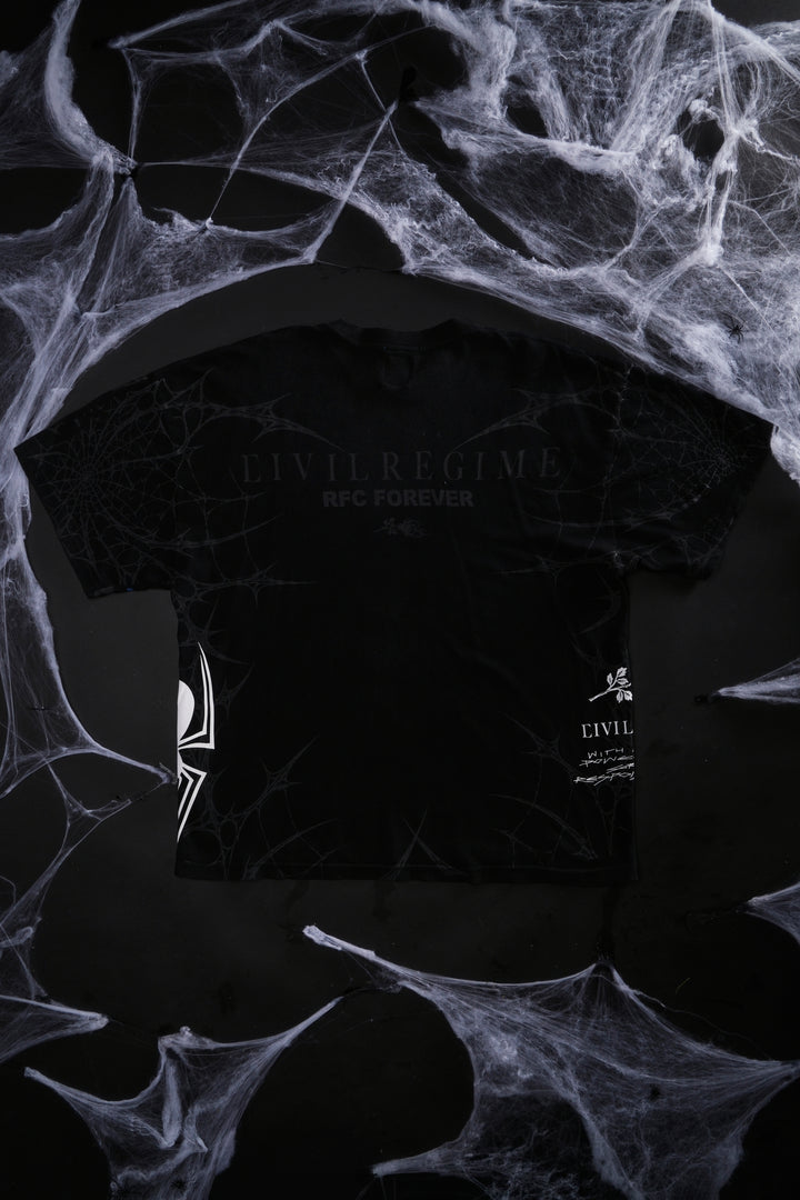 Night Mode American Classic Oversized Tee in Vintage Black